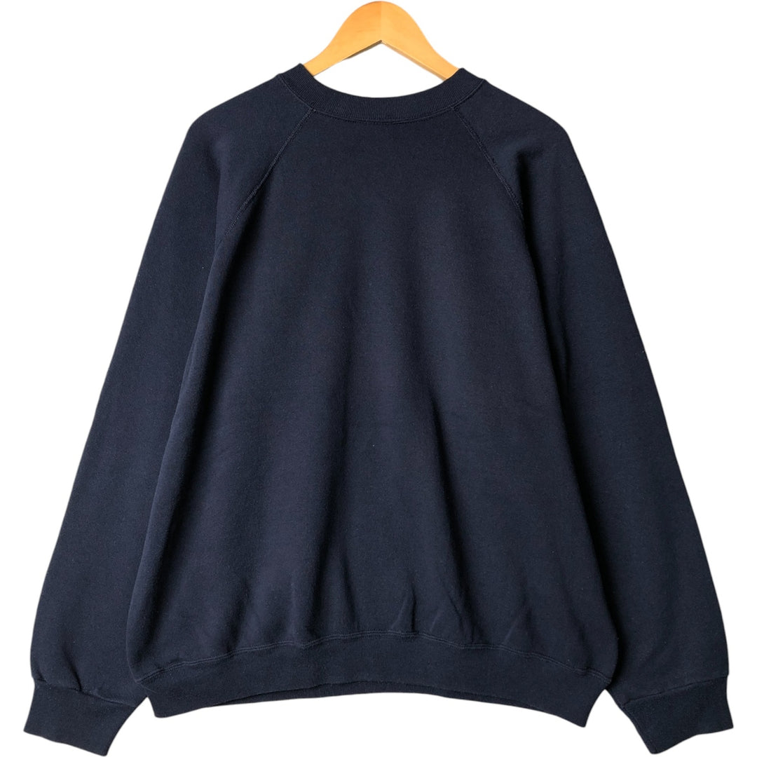 Vintage 80s-90'S Tultex College Character Sweatshirt, Men's Size XL cotton navy blue type Vintage Second Hand