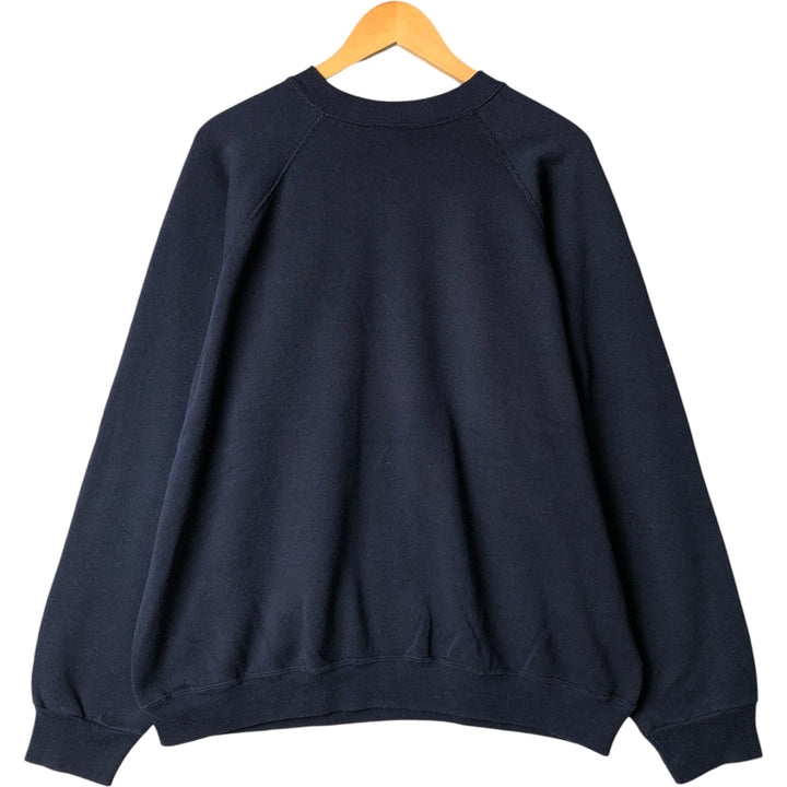 Vintage 80s-90'S Tultex College Character Sweatshirt, Men's Size XL cotton navy blue type Vintage Second Hand