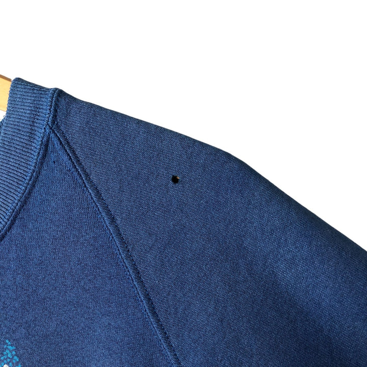 Vintage 80s-90'S Jersey Eagle Print Sweatshirt, Made in USA, Men's XXL cotton navy blue type Vintage Second Hand