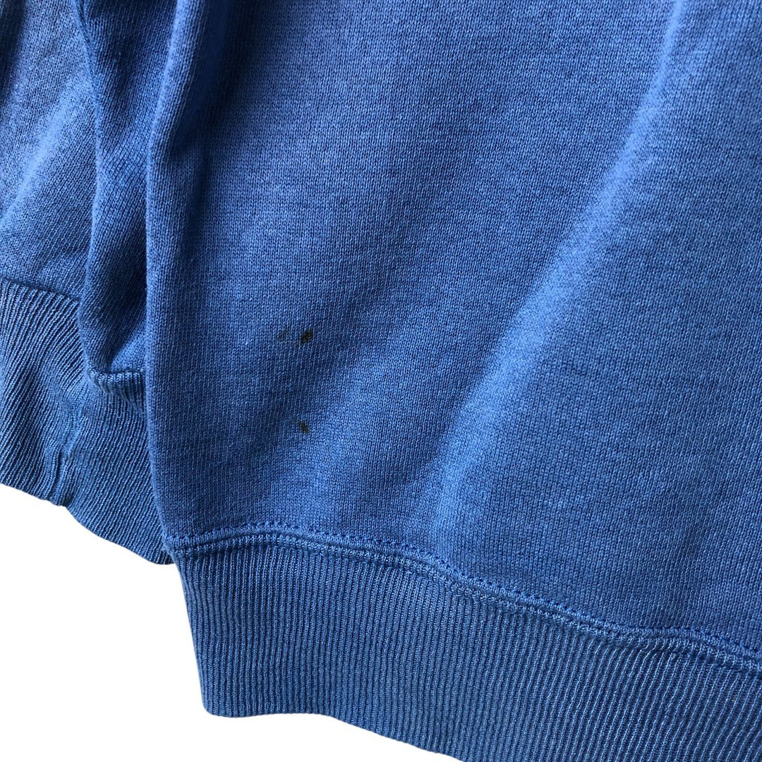 Vintage 80s-90'S Jersey Eagle Print Sweatshirt, Made in USA, Men's XXL cotton navy blue type Vintage Second Hand