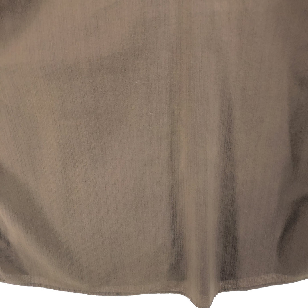 Harley-Davidson Skull Pattern Hidden Button Down Short Sleeve Work Shirt Men's XL cotton brown type Vintage Second Hand