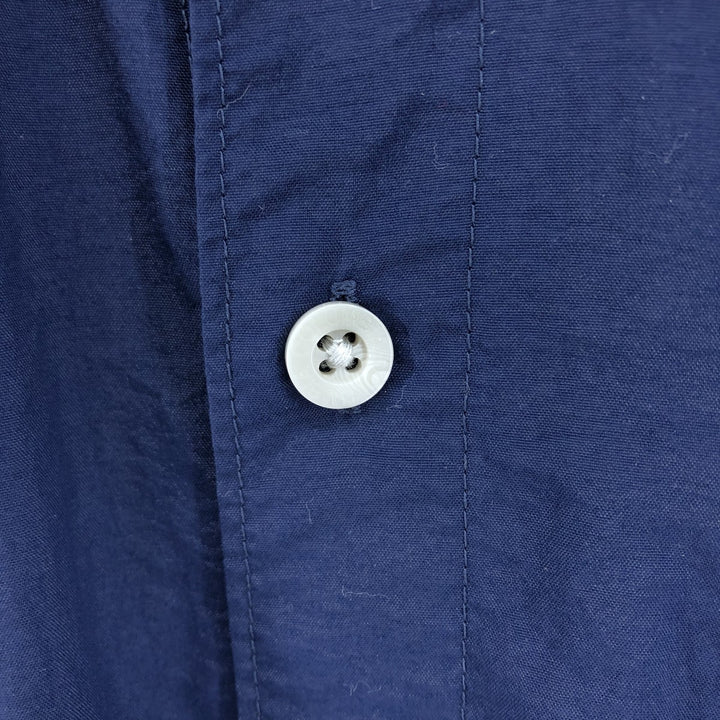 Columbia PFG OMNI-SHADE Button-down Short Sleeve Fishing Shirt, Men's XL Nylon navy blue type Vintage Second Hand