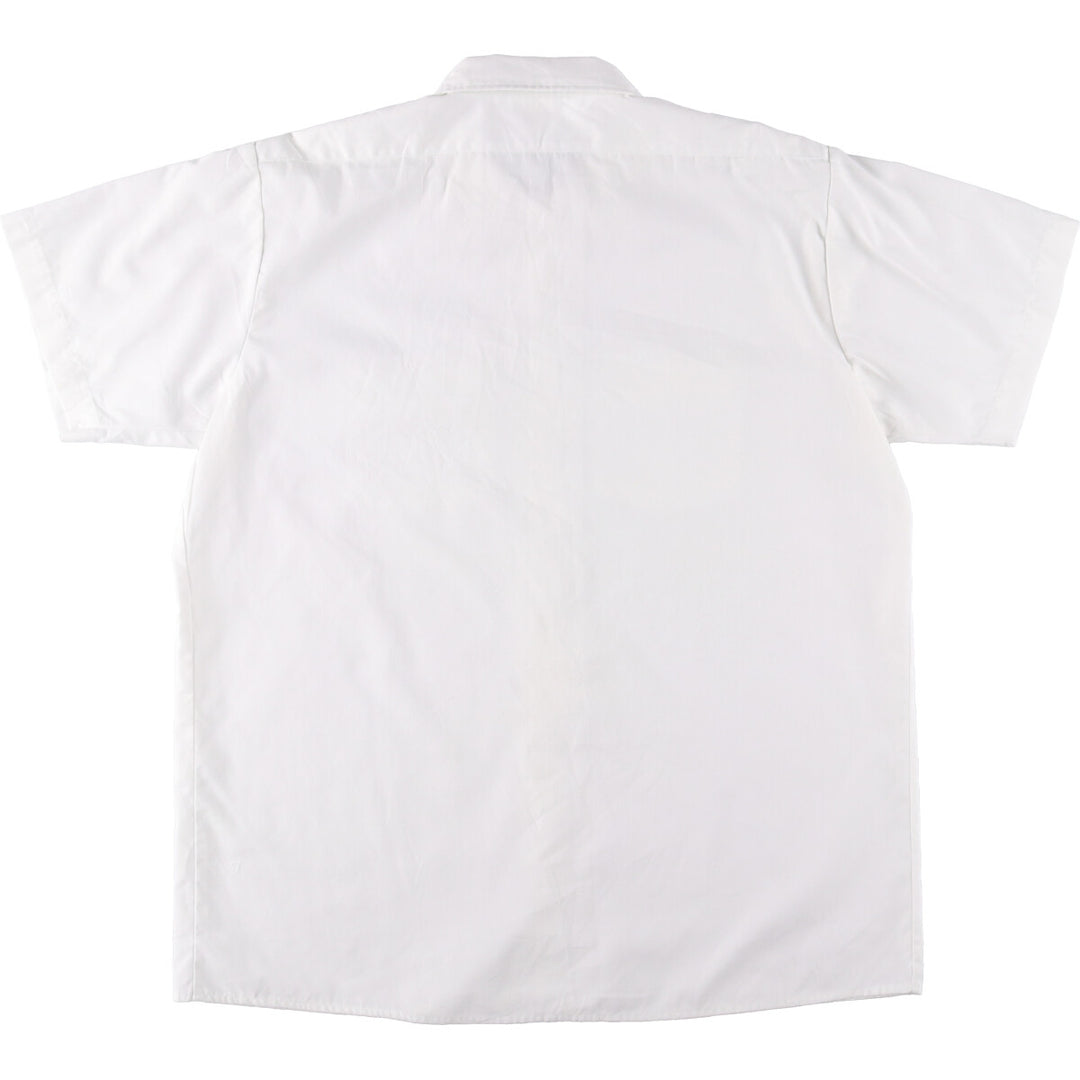 Dickies Short Sleeve Work Shirt Box Shirt Men's XL Vintage unclear white type Vintage Second Hand