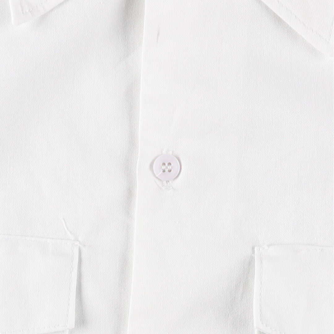 Dickies Short Sleeve Work Shirt Box Shirt Men's XL Vintage unclear white type Vintage Second Hand