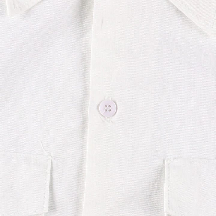 Dickies Short Sleeve Work Shirt Box Shirt Men's XL Vintage unclear white type Vintage Second Hand