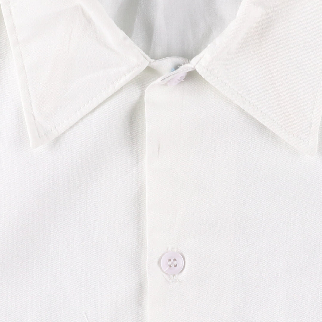 Dickies Short Sleeve Work Shirt Box Shirt Men's XL Vintage unclear white type Vintage Second Hand