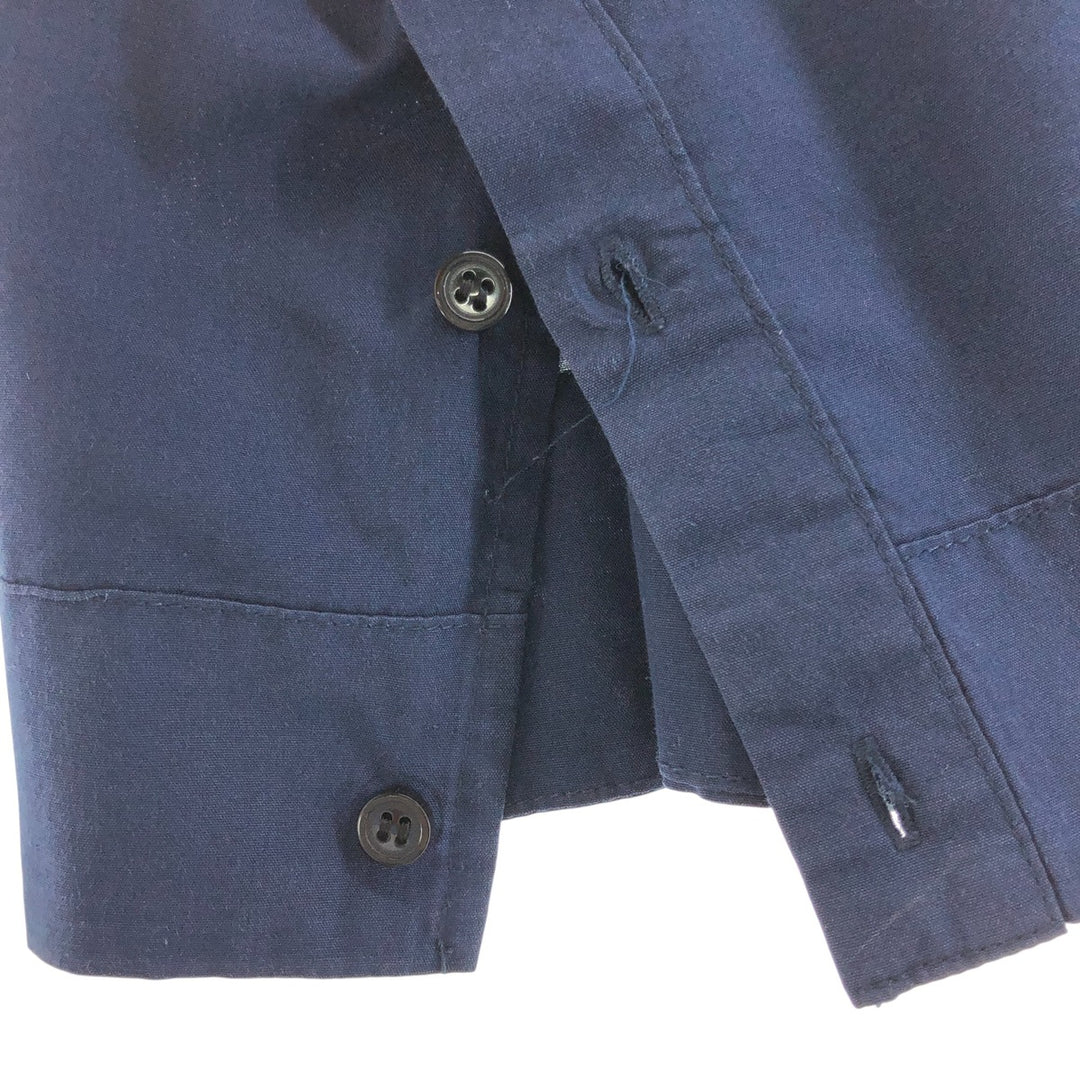 MOJITO Short Sleeve Mexican Shirt, Cuban Shirt, Box Shirt, Men's XL Size unclear navy blue type Vintage Second Hand