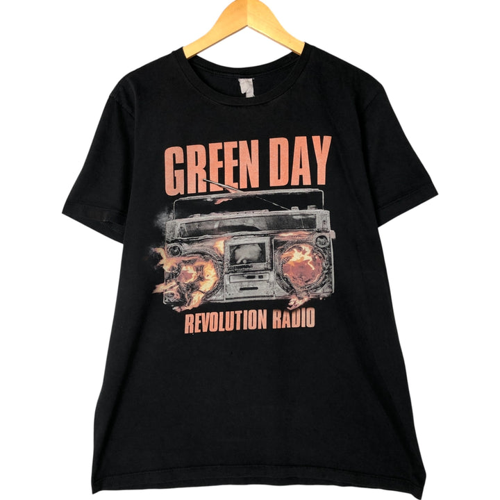 Green Day Band T-shirt, Men's M size unknown black type Vintage Second Hand
