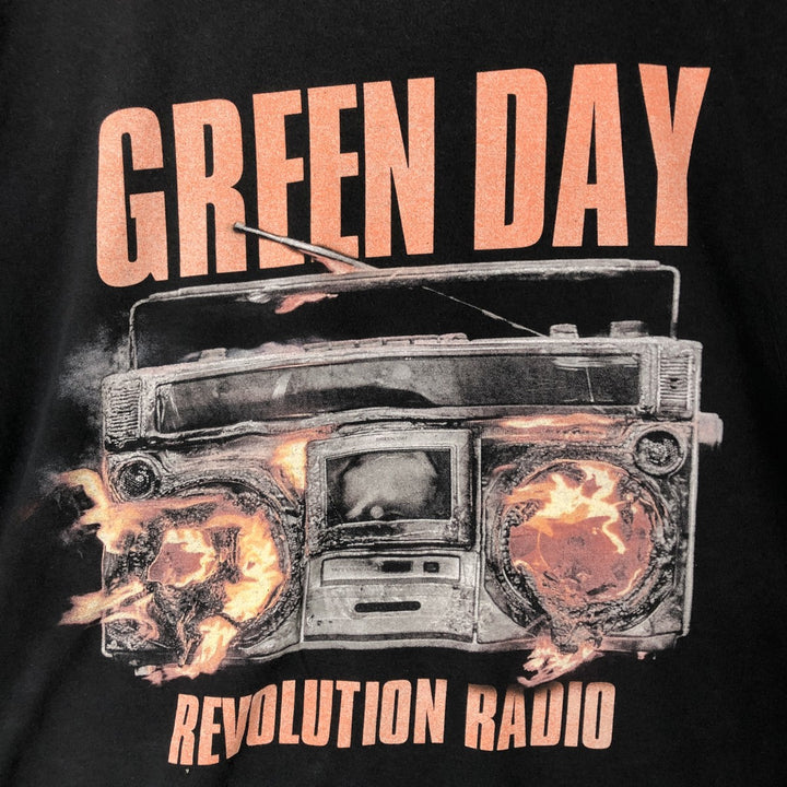 Green Day Band T-shirt, Men's M size unknown black type Vintage Second Hand