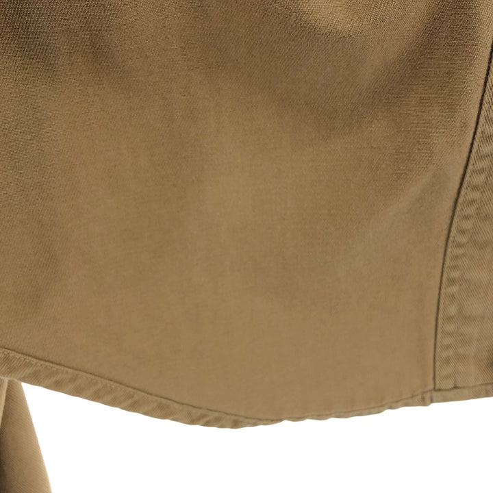 Harley-Davidson Long Sleeve Work Shirt, Men's Size S cotton beige type brown Vintage Second Hand