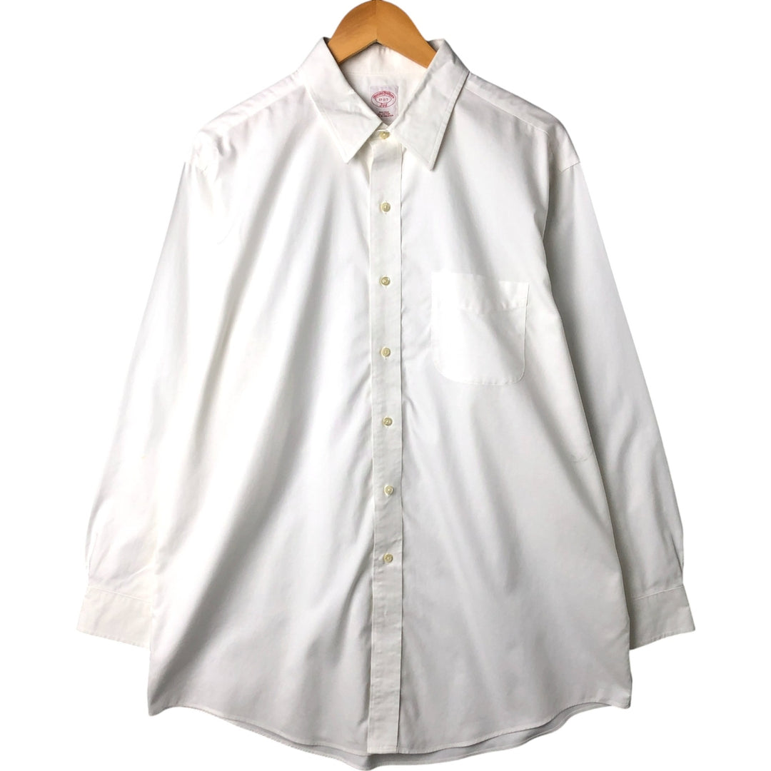 Brooks Brothers 346 long sleeve cotton shirt, men's size XL cotton white type Vintage Second Hand