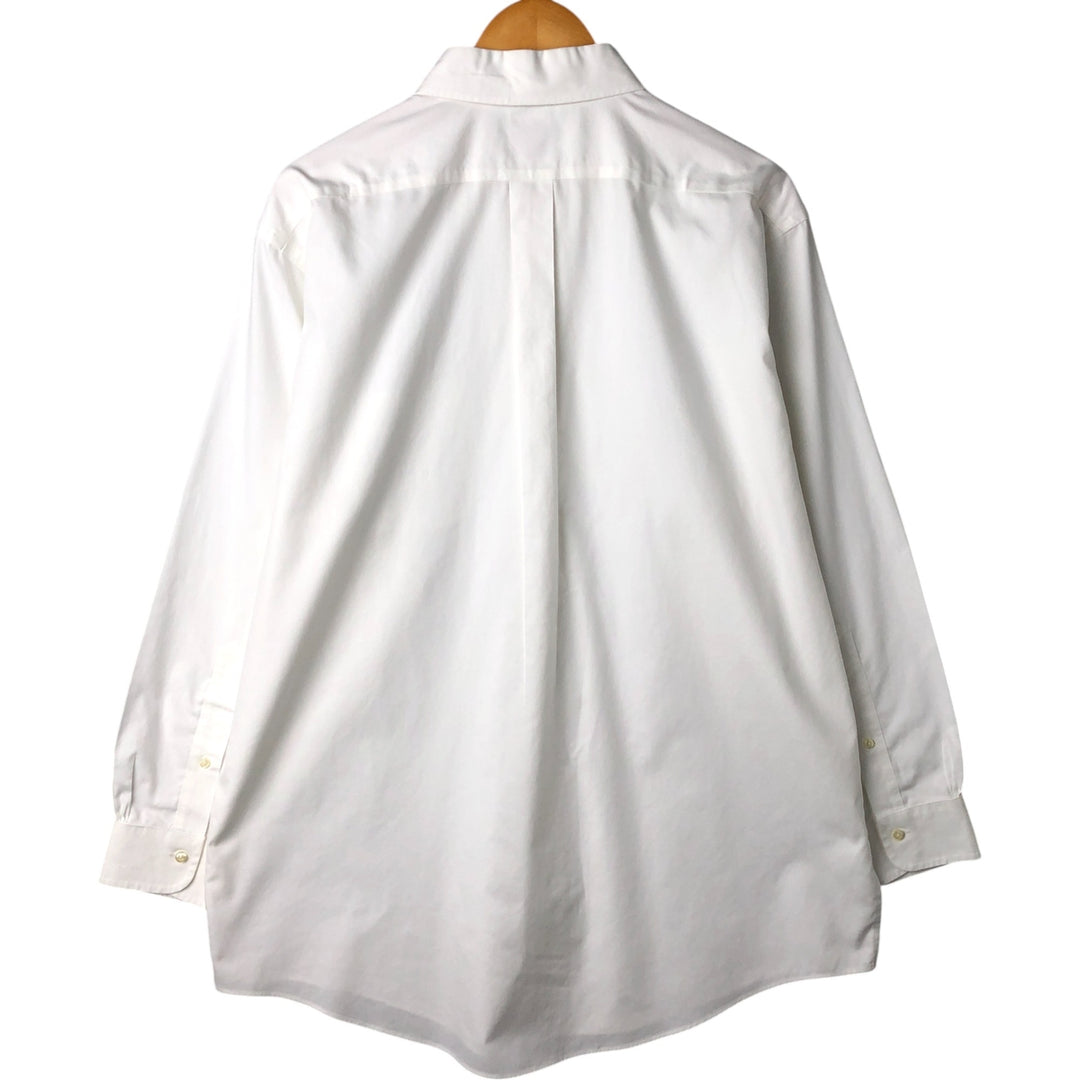 Brooks Brothers 346 long sleeve cotton shirt, men's size XL cotton white type Vintage Second Hand