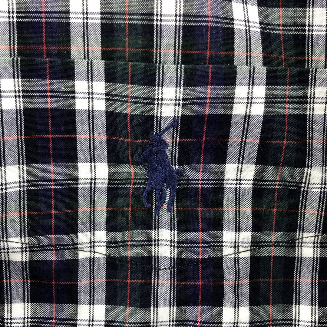 Ralph Lauren RALPH LAUREN GOLF TILDEN short sleeve button down check shirt men's XL equivalent cotton navy blue type Vintage Second Hand