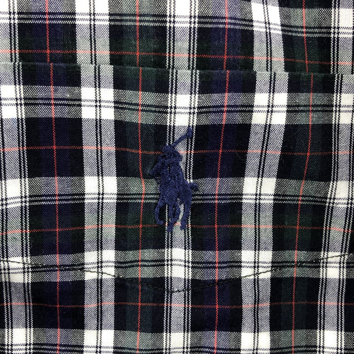 Ralph Lauren RALPH LAUREN GOLF TILDEN short sleeve button down check shirt men's XL equivalent cotton navy blue type Vintage Second Hand