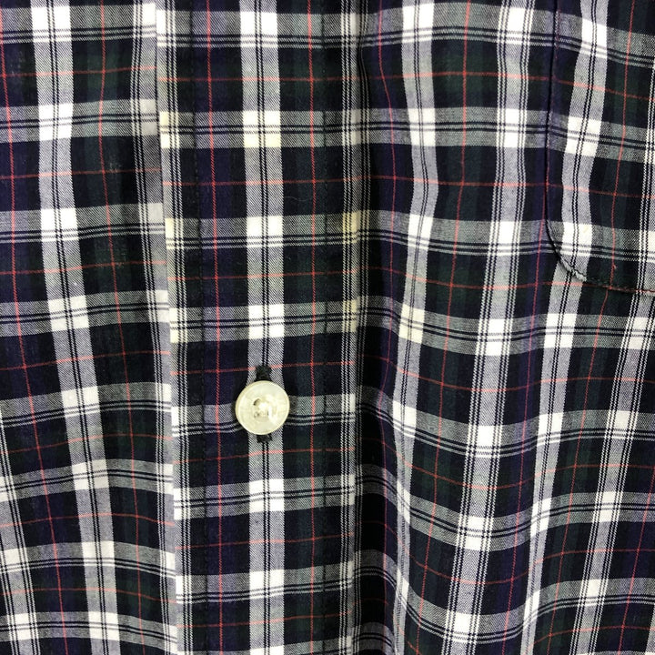 Ralph Lauren RALPH LAUREN GOLF TILDEN short sleeve button down check shirt men's XL equivalent cotton navy blue type Vintage Second Hand