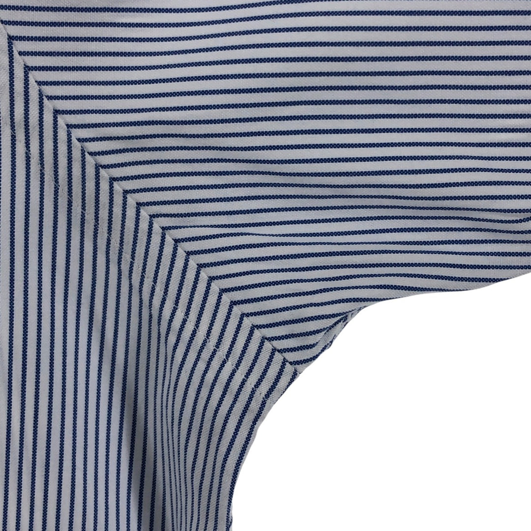 Brooks Brothers Est.1818 Short Sleeve Button-Down Striped Shirt Made in USA Men's M cotton blue type Vintage Second Hand