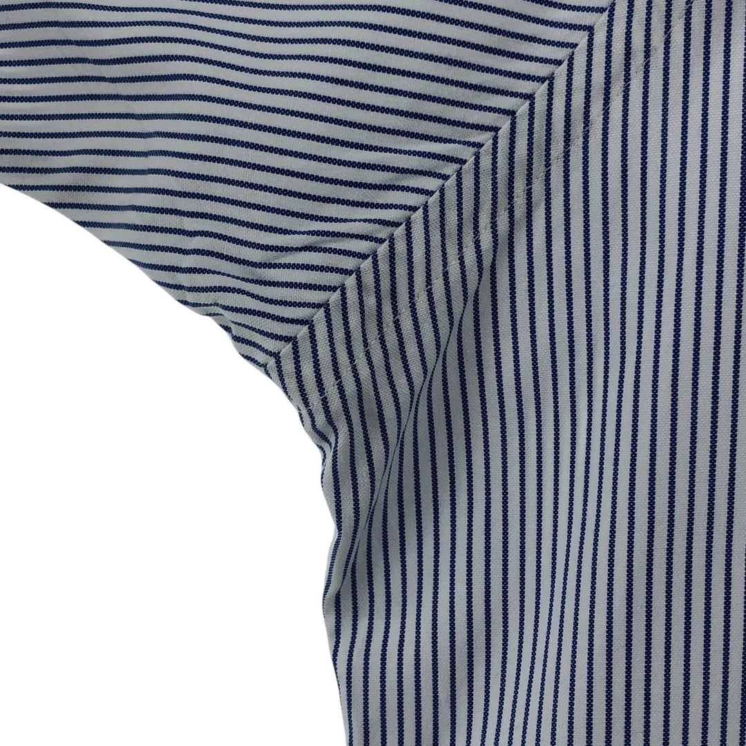Brooks Brothers Est.1818 Short Sleeve Button-Down Striped Shirt Made in USA Men's M cotton blue type Vintage Second Hand