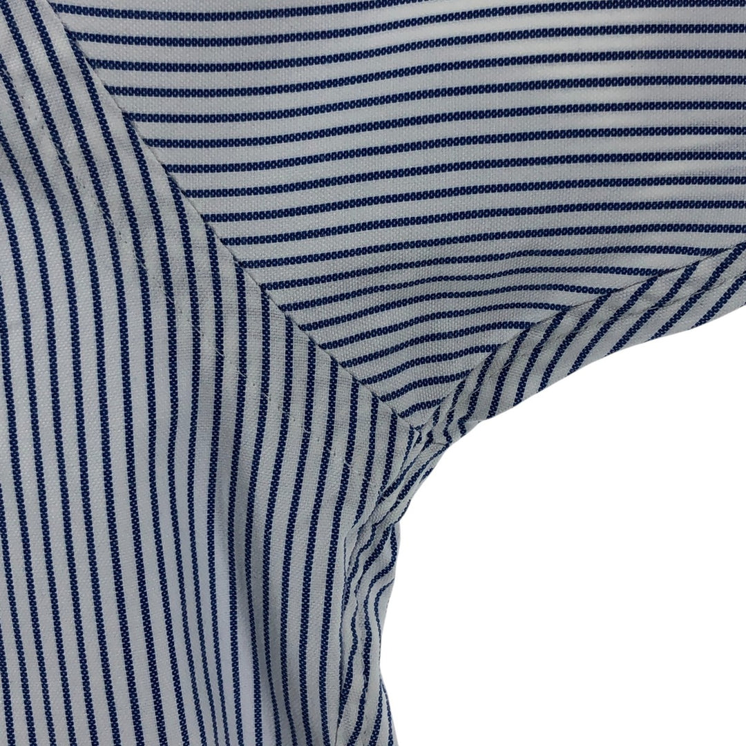 Brooks Brothers Est.1818 Short Sleeve Button-Down Striped Shirt Made in USA Men's M cotton blue type Vintage Second Hand
