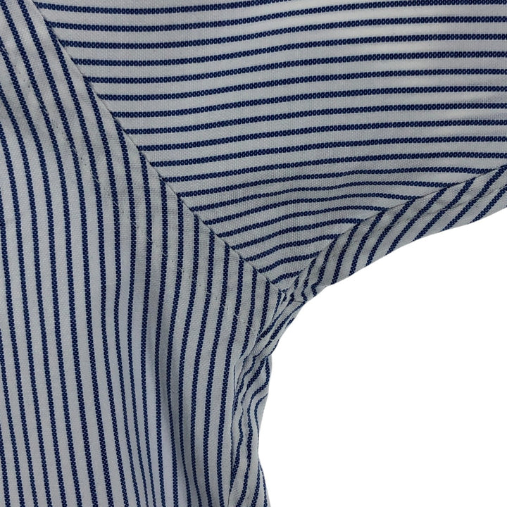 Brooks Brothers Est.1818 Short Sleeve Button-Down Striped Shirt Made in USA Men's M cotton blue type Vintage Second Hand