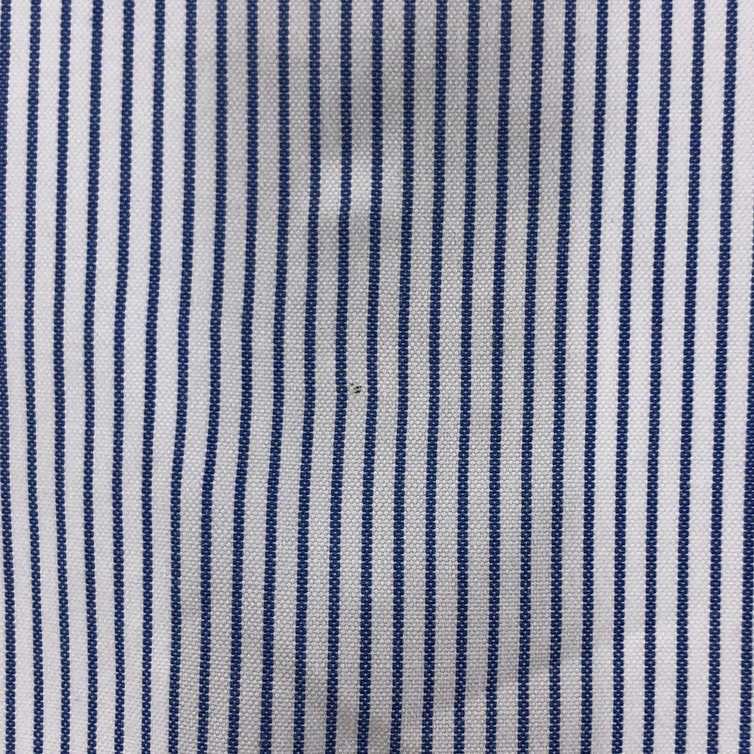 Brooks Brothers Est.1818 Short Sleeve Button-Down Striped Shirt Made in USA Men's M cotton blue type Vintage Second Hand