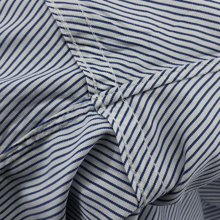 Brooks Brothers Est.1818 Short Sleeve Button-Down Striped Shirt Made in USA Men's M cotton blue type Vintage Second Hand