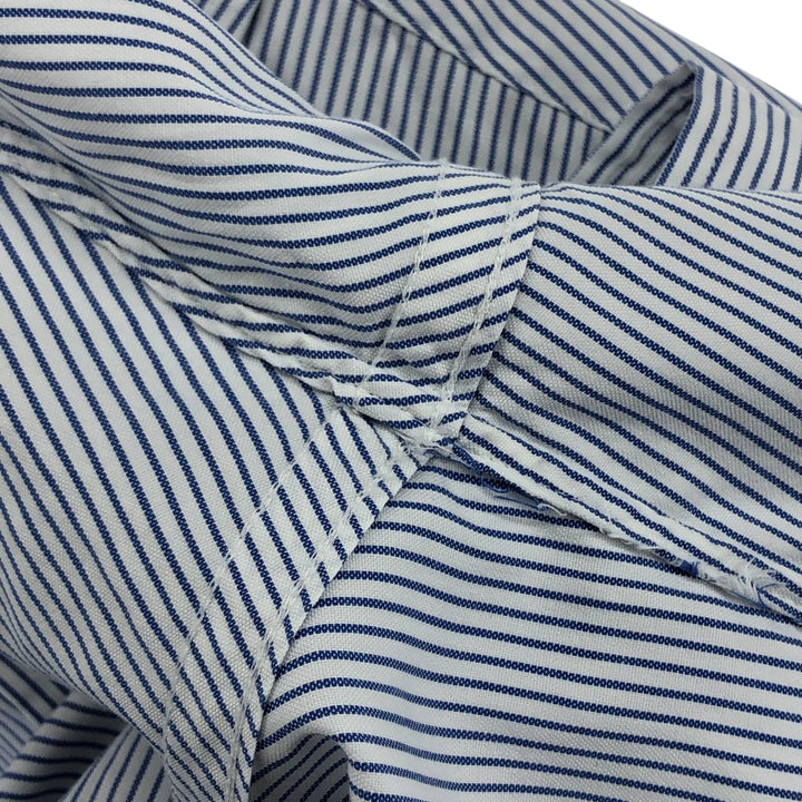 Brooks Brothers Est.1818 Short Sleeve Button-Down Striped Shirt Made in USA Men's M cotton blue type Vintage Second Hand