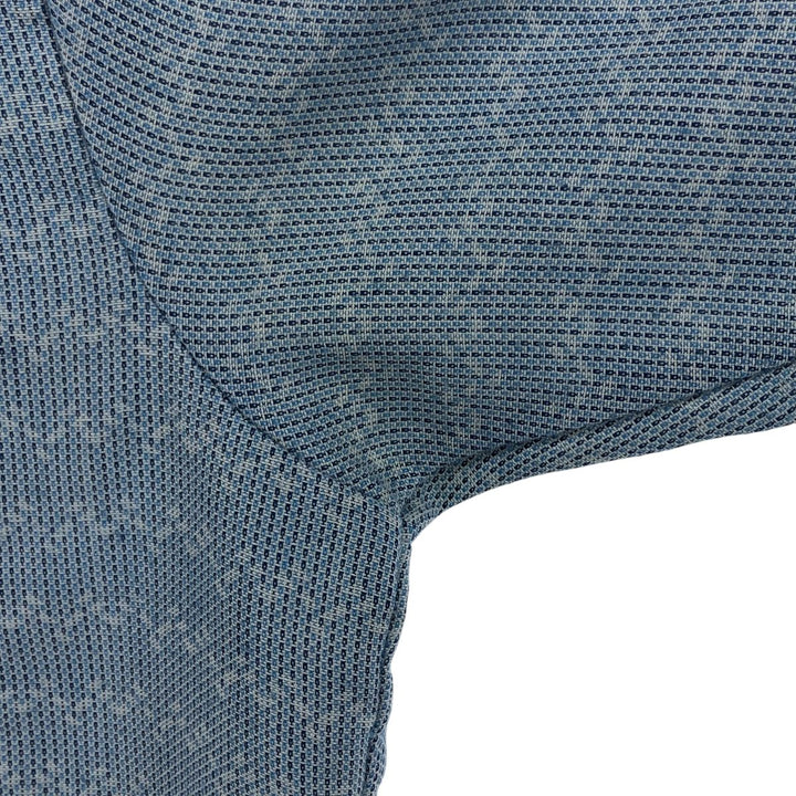 70'S JCPenney Towncraft short sleeve button down striped shirt, men's size M, vintage cotton Blue type light blue Vintage Second Hand