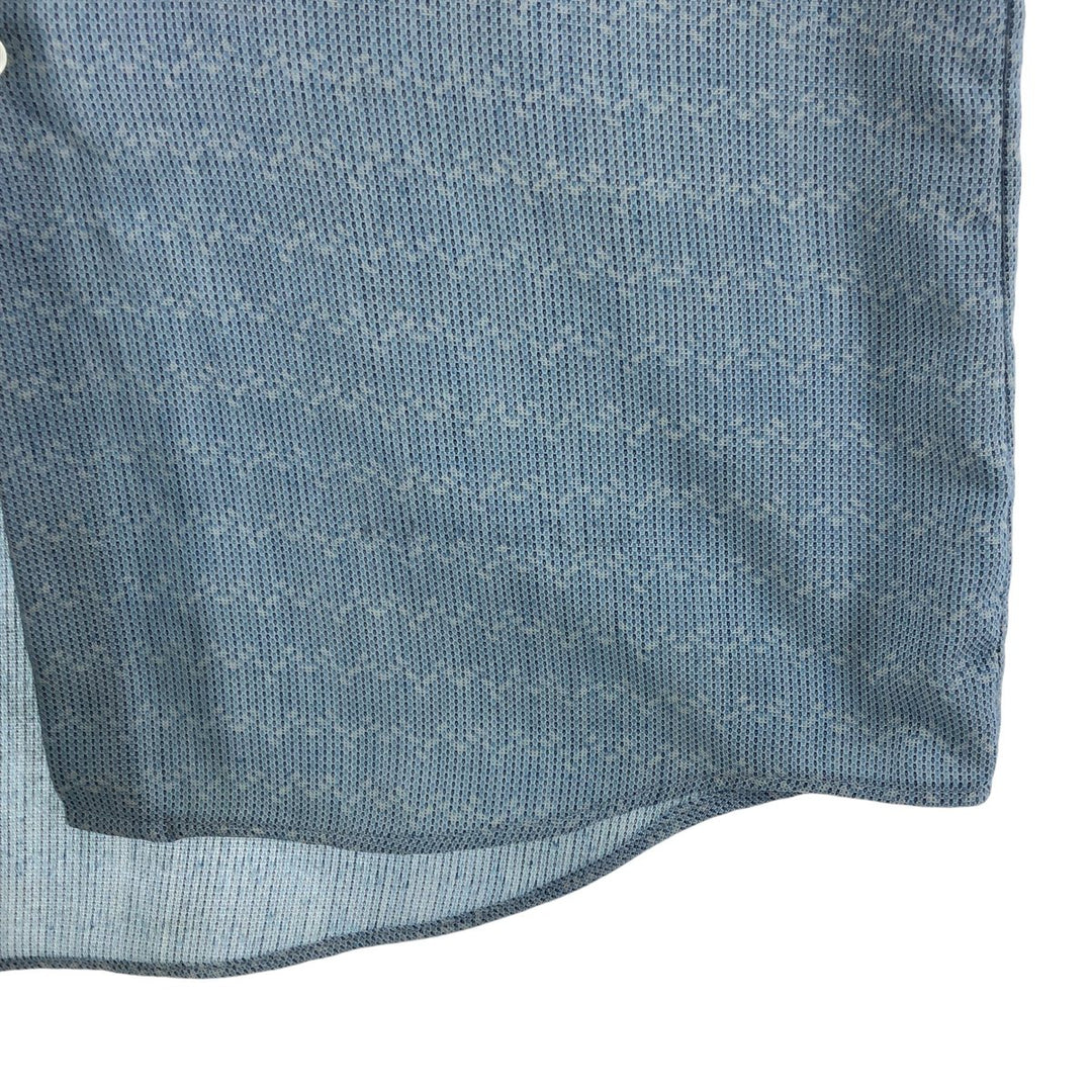 70'S JCPenney Towncraft short sleeve button down striped shirt, men's size M, vintage cotton Blue type light blue Vintage Second Hand