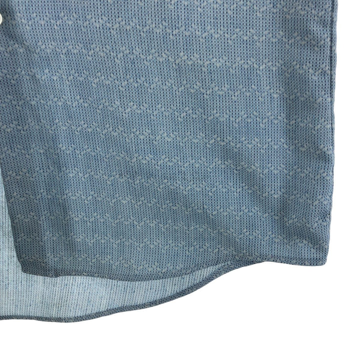 70'S JCPenney Towncraft short sleeve button down striped shirt, men's size M, vintage cotton Blue type light blue Vintage Second Hand