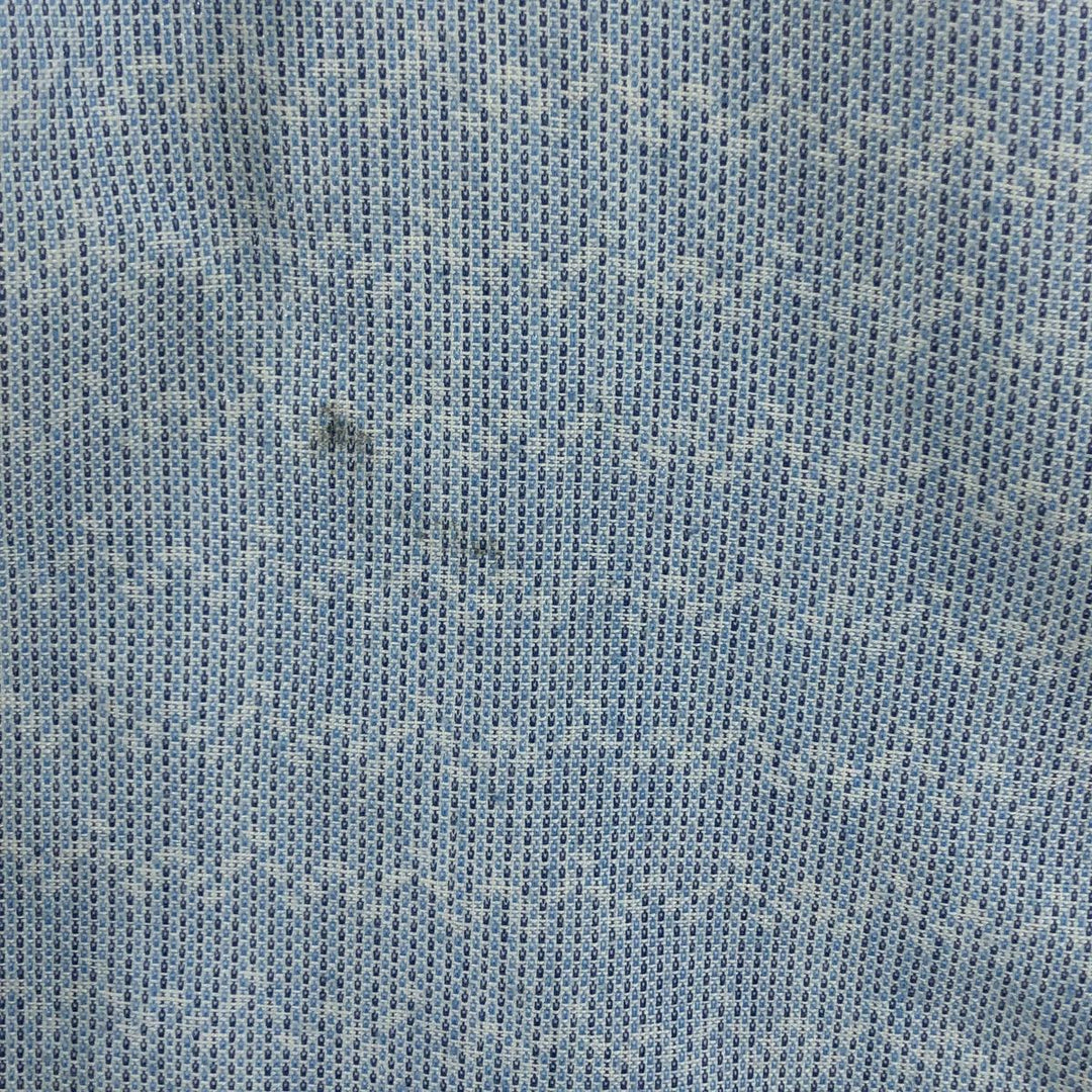 70'S JCPenney Towncraft short sleeve button down striped shirt, men's size M, vintage cotton Blue type light blue Vintage Second Hand