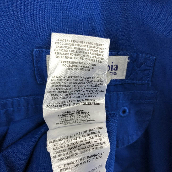 Columbia PFG Hidden Button Down Short Sleeve Fishing Shirt, Men's XL cotton blue type Vintage Second Hand
