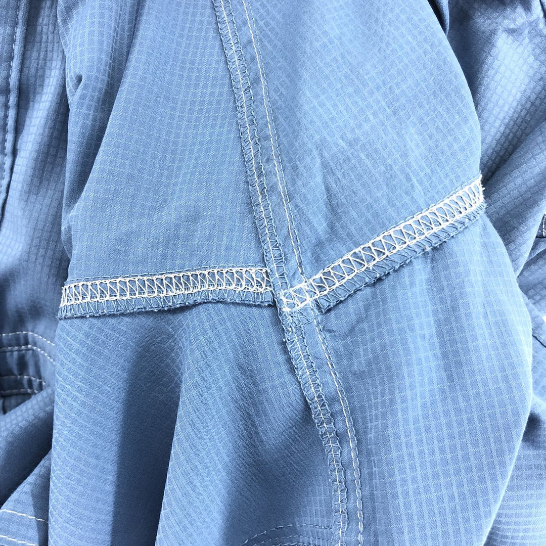 Columbia PFG OMNI-SHADE Hidden Button Down Short Sleeve Fishing Shirt, Men's XL polyester blue type Vintage Second Hand
