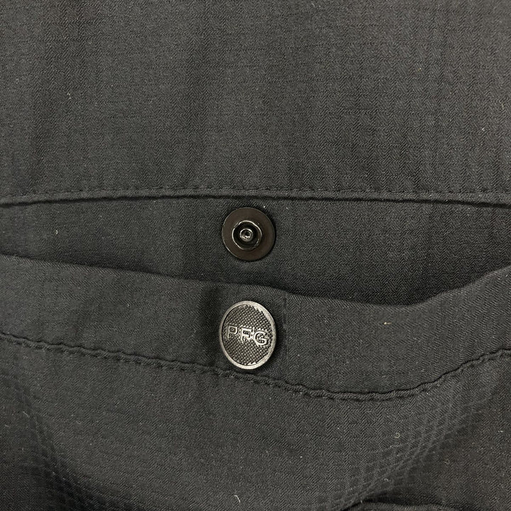 Columbia PFG OMNI-SHADE Button-down Short Sleeve Fishing Shirt, Men's XL polyester black type Vintage Second Hand
