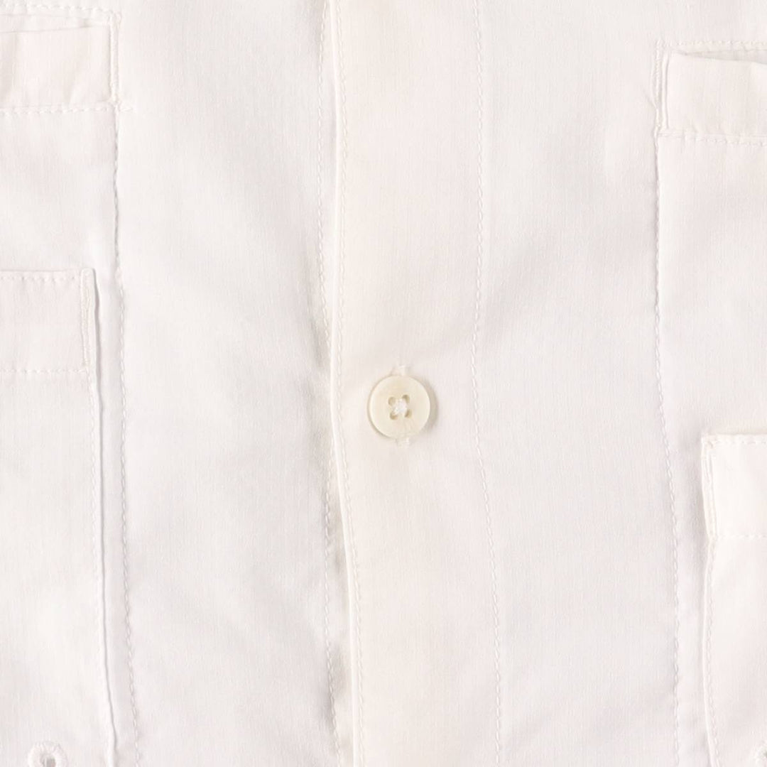 Columbia PFG OMNI-SHADE Button-down Short Sleeve Fishing Shirt, Men's Size L polyester white type Vintage Second Hand