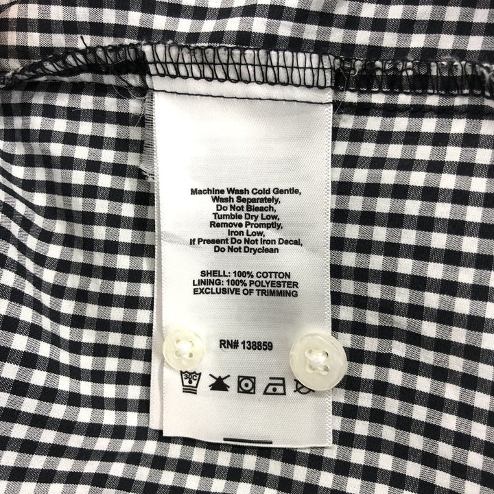 Columbia PFG Gingham Check Button-Down Short Sleeve Fishing Shirt, Men's XL cotton black type Vintage Second Hand