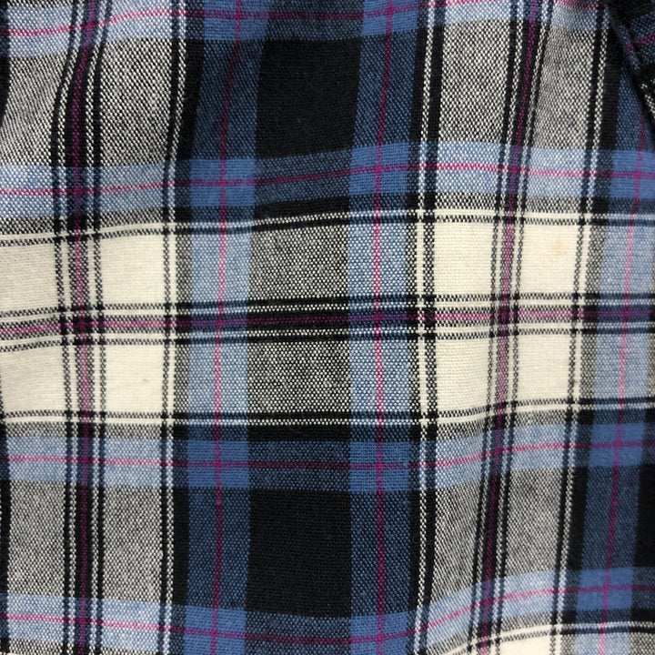 Carhartt Check Pattern Long Sleeve Work Shirt, Men's XL cotton blue type Vintage Second Hand