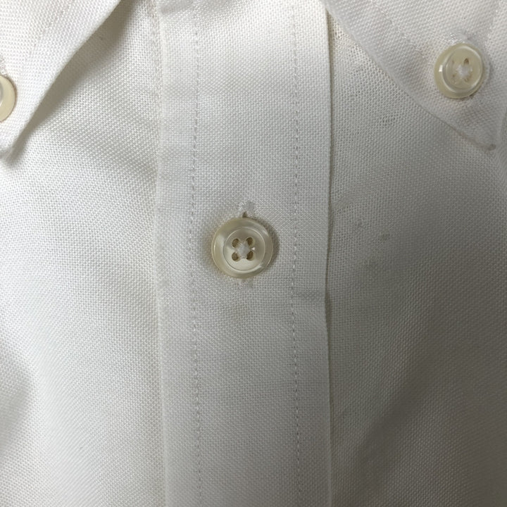 Brooks Brothers 1818 REGENT FIT long sleeve button down shirt, men's size L Supima Cotton white type Vintage Second Hand