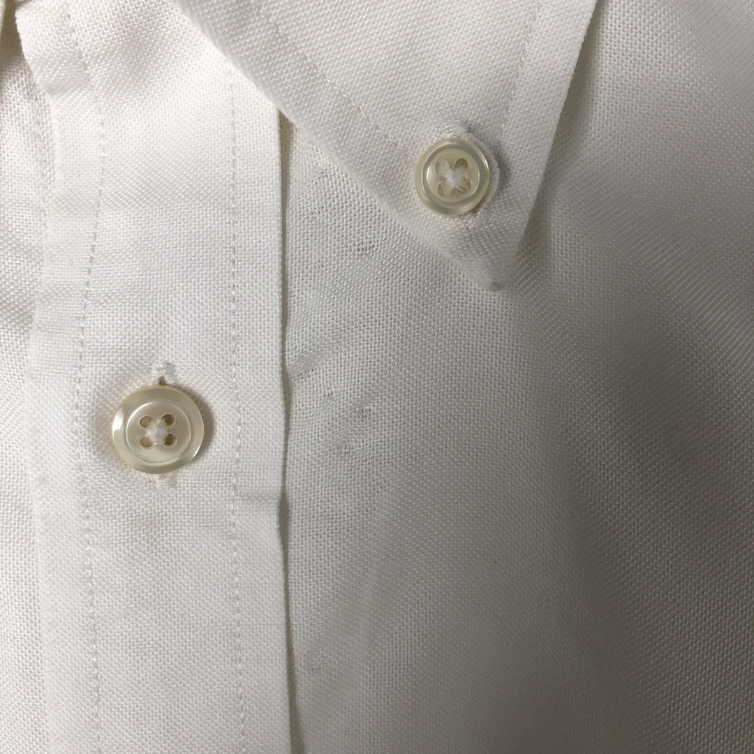 Brooks Brothers 1818 REGENT FIT long sleeve button down shirt, men's size L Supima Cotton white type Vintage Second Hand