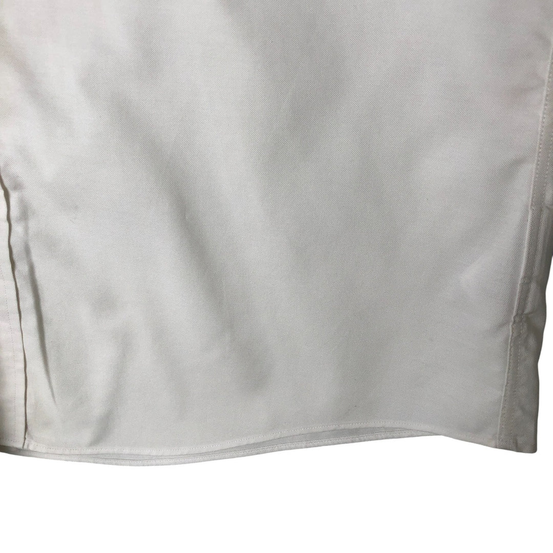 Brooks Brothers 1818 REGENT FIT long sleeve button down shirt, men's size L Supima Cotton white type Vintage Second Hand