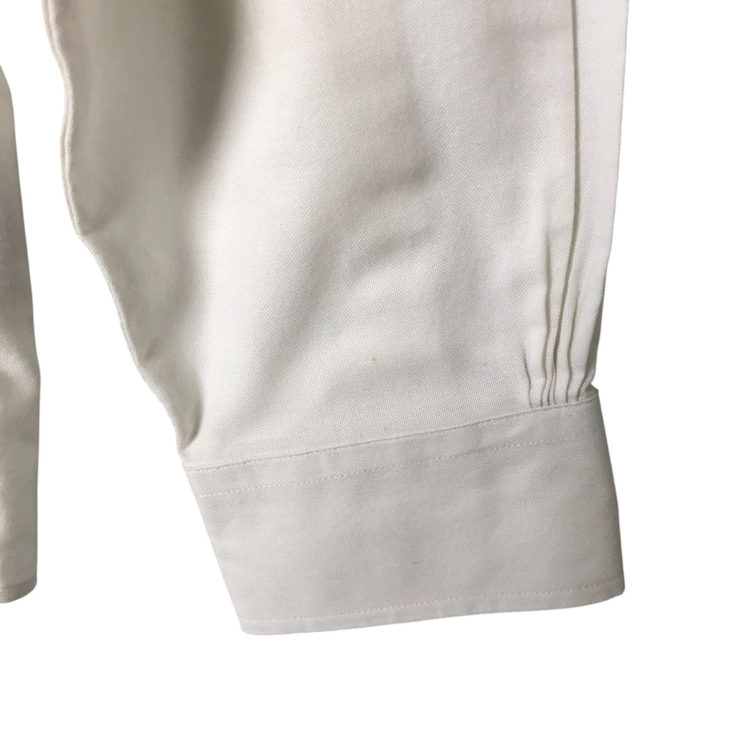 Brooks Brothers 1818 REGENT FIT long sleeve button down shirt, men's size L Supima Cotton white type Vintage Second Hand