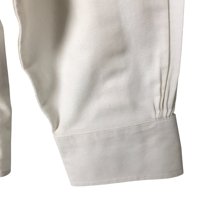 Brooks Brothers 1818 REGENT FIT long sleeve button down shirt, men's size L Supima Cotton white type Vintage Second Hand