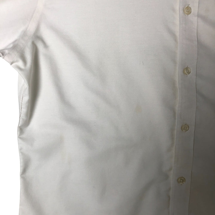 Brooks Brothers 1818 REGENT FIT long sleeve button down shirt, men's size L Supima Cotton white type Vintage Second Hand