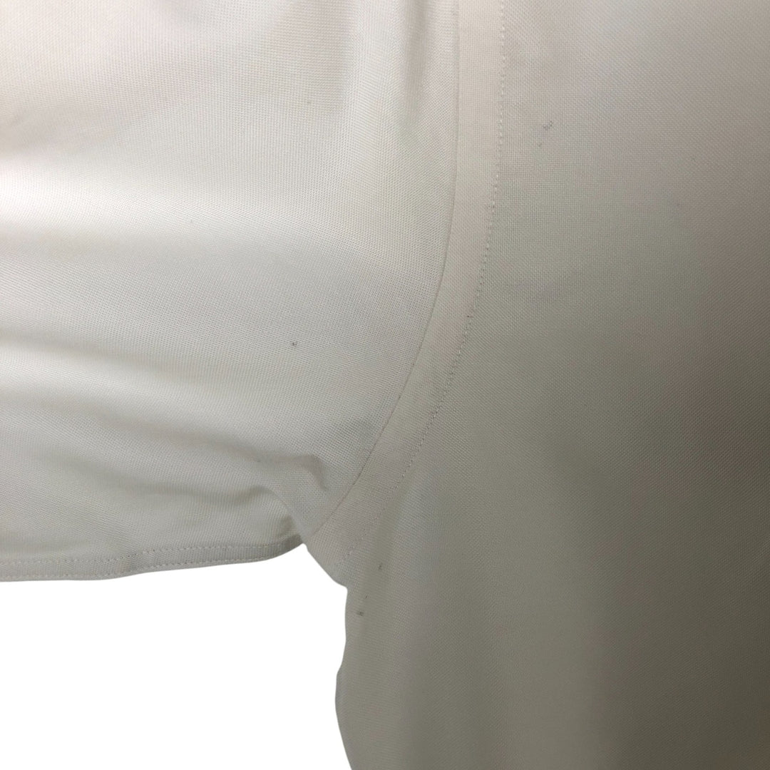 Brooks Brothers 1818 REGENT FIT long sleeve button down shirt, men's size L Supima Cotton white type Vintage Second Hand