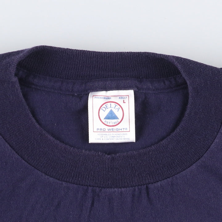 00'S Delta MLB New York Yankees MLB New York Mets SUBWAY SERIES Sports Print T-Shirt Men's L size cotton navy blue type Vintage Second Hand