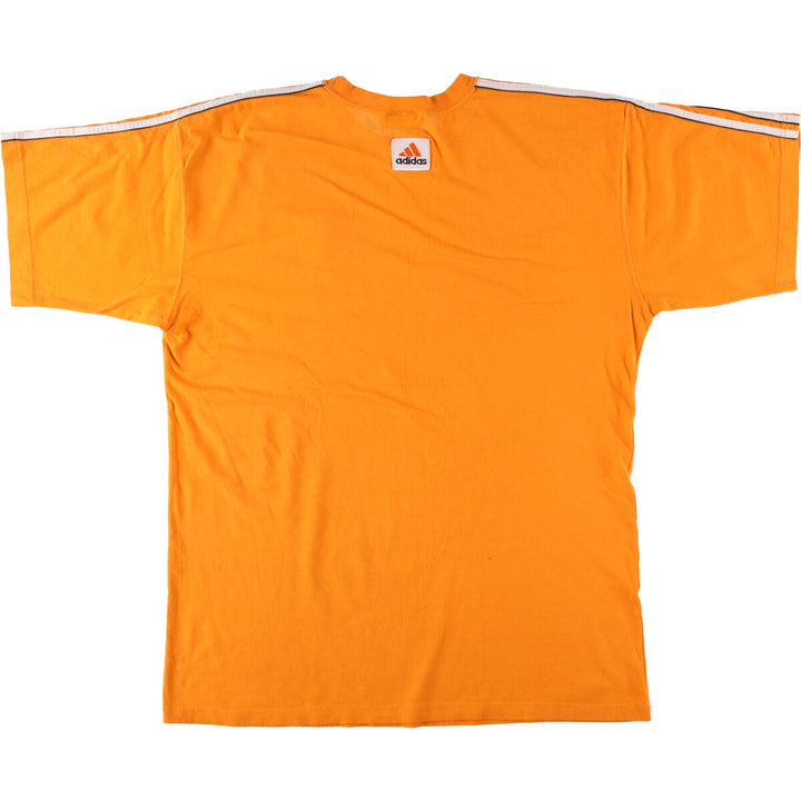 00'S adidas One Point Logo T-shirt Men's L size unknown orange type Vintage Second Hand