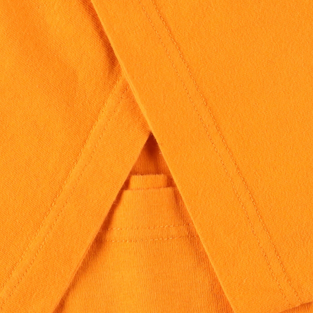 00'S adidas One Point Logo T-shirt Men's L size unknown orange type Vintage Second Hand