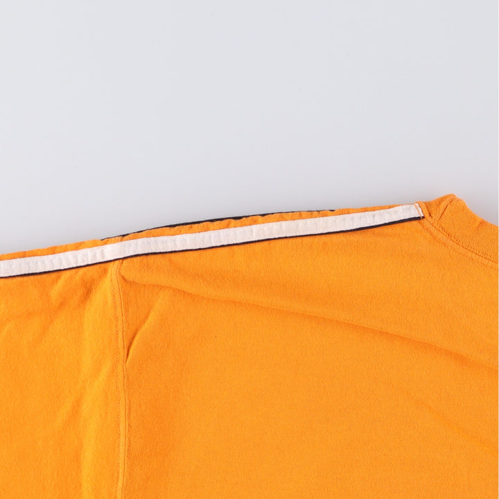 00'S adidas One Point Logo T-shirt Men's L size unknown orange type Vintage Second Hand