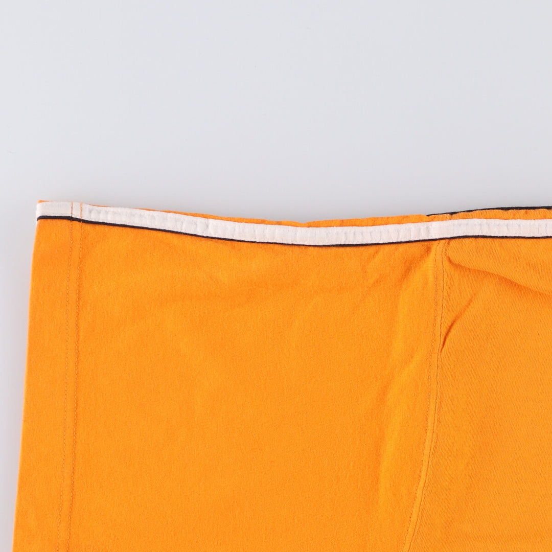 00'S adidas One Point Logo T-shirt Men's L size unknown orange type Vintage Second Hand