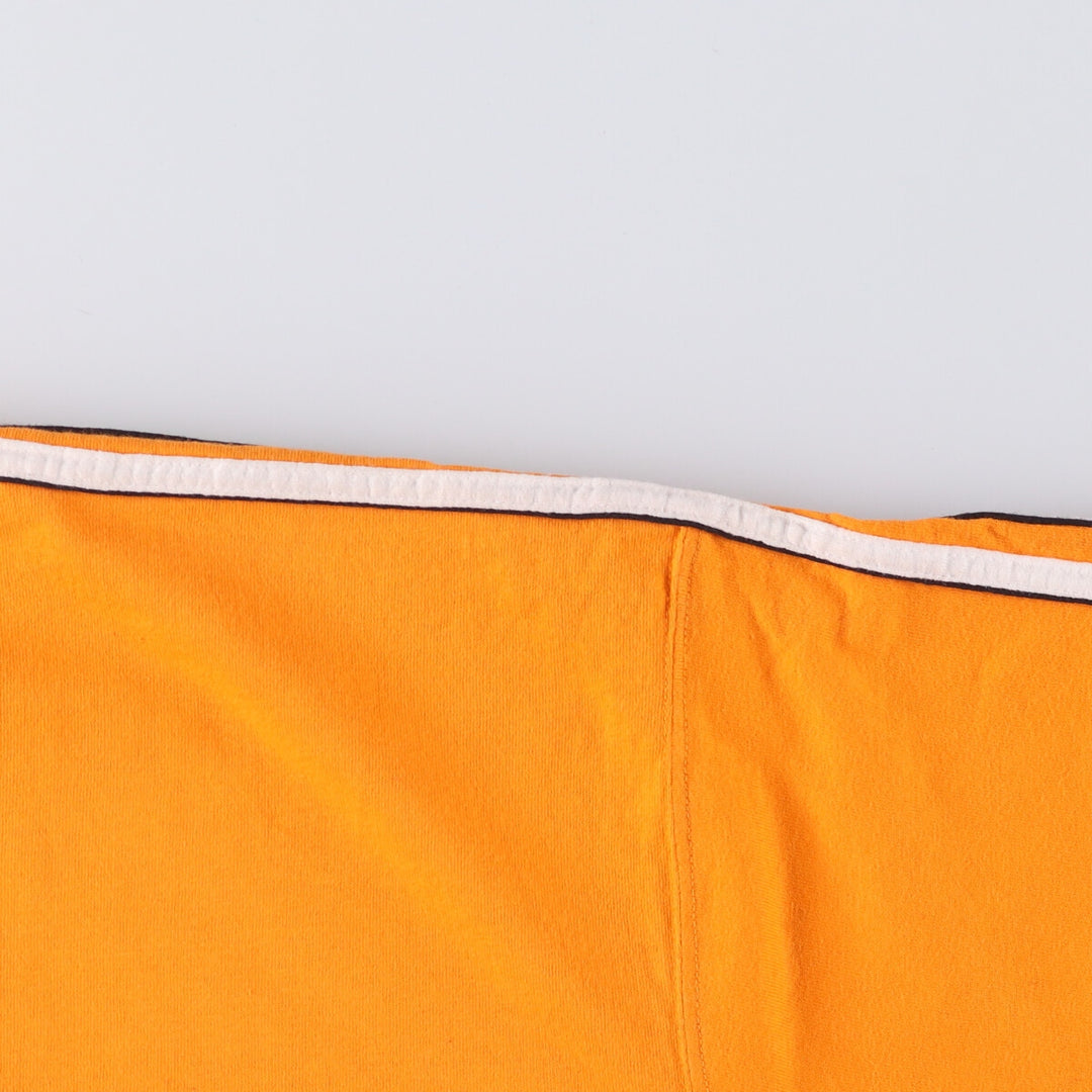 00'S adidas One Point Logo T-shirt Men's L size unknown orange type Vintage Second Hand