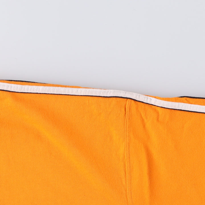 00'S adidas One Point Logo T-shirt Men's L size unknown orange type Vintage Second Hand